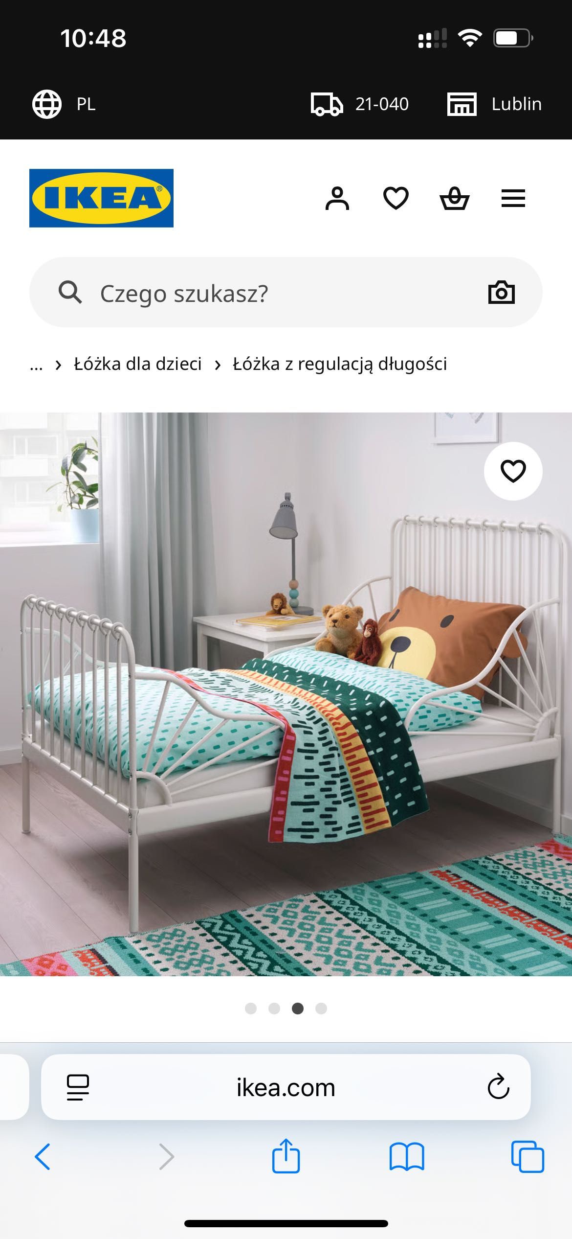 Łózko dla dzieci Minnen - Ikea