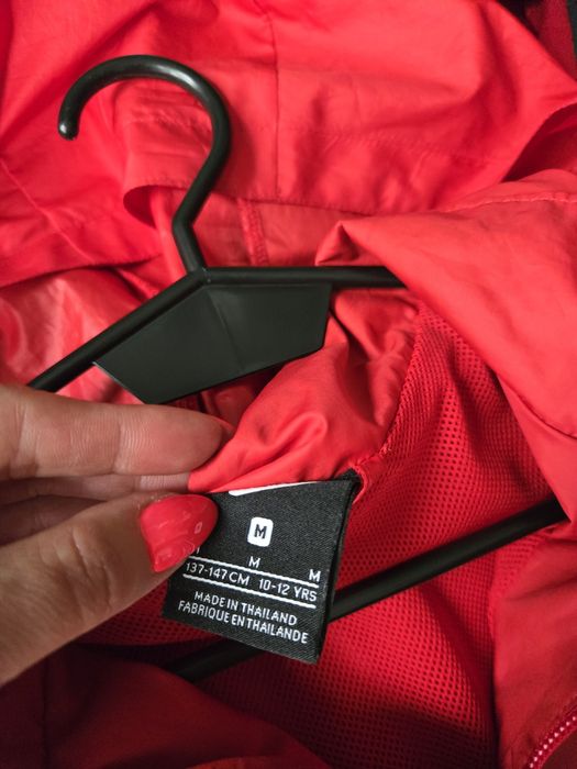 Kurtka wiatrówka przeciwdeszczowa dla piłkarza 140 NIKE