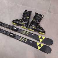 narty Fischer Progressor Gti 167cm+buty Fischer rcOne 28.5