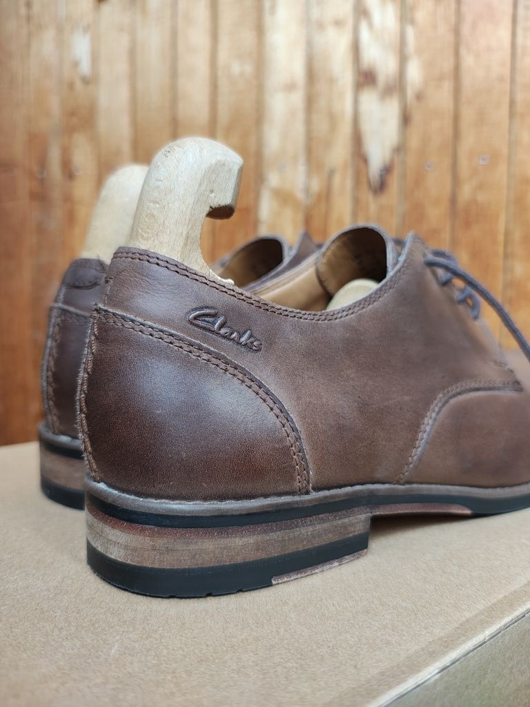 CLARKS Exton Walk Розмір 42 26,5см Туфлі чоловічі Оригінал Шкіра