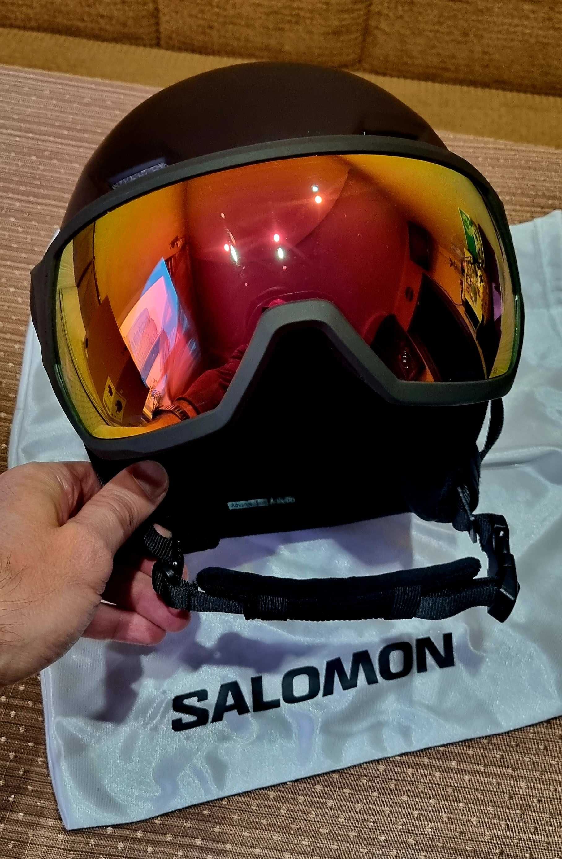 Гірськолижний шолом Salomon Pioneer Lt Visor Photo Black (size L та S)