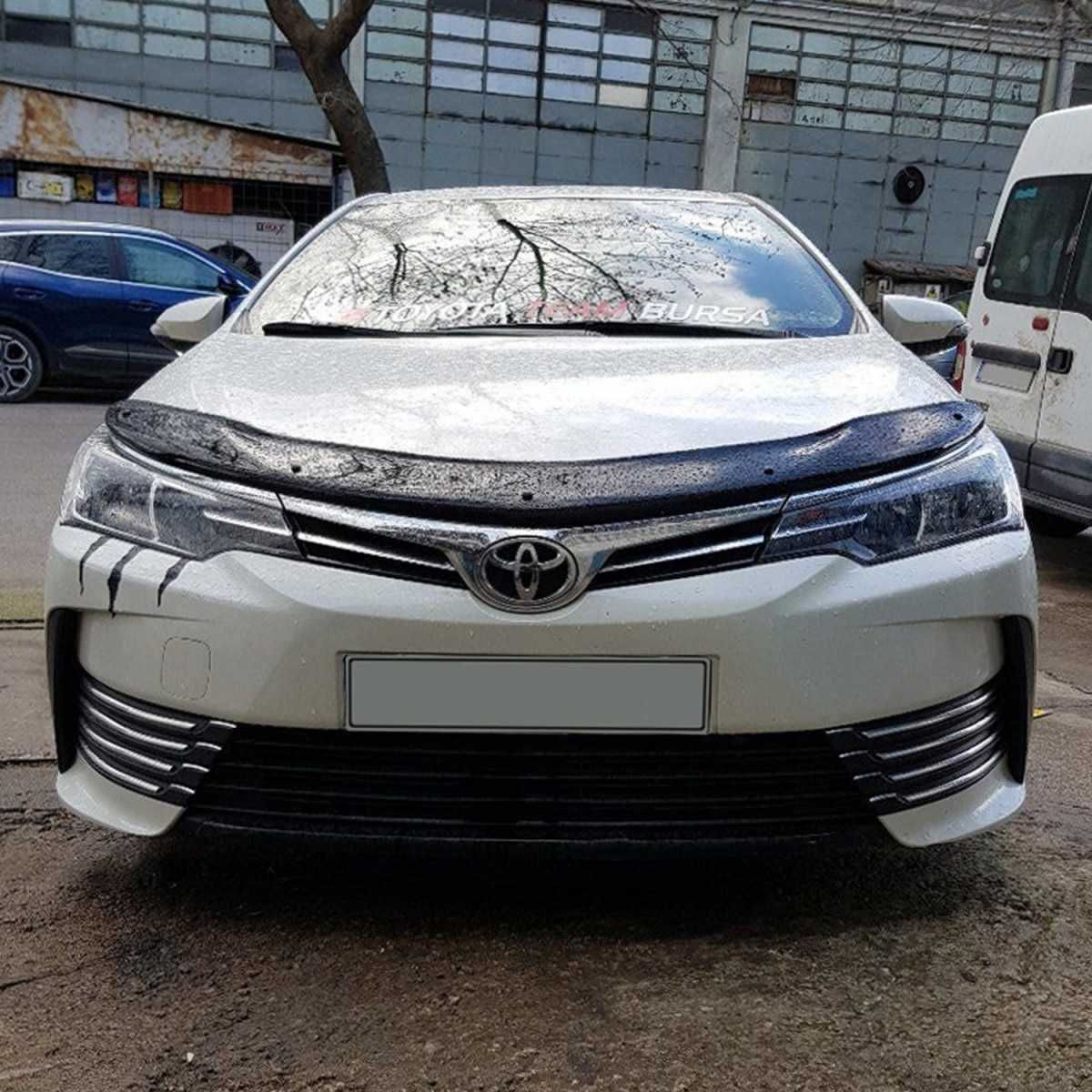 Дефлектор капота, мухобойка Toyota Corolla Королла 2013-2019 TAN24