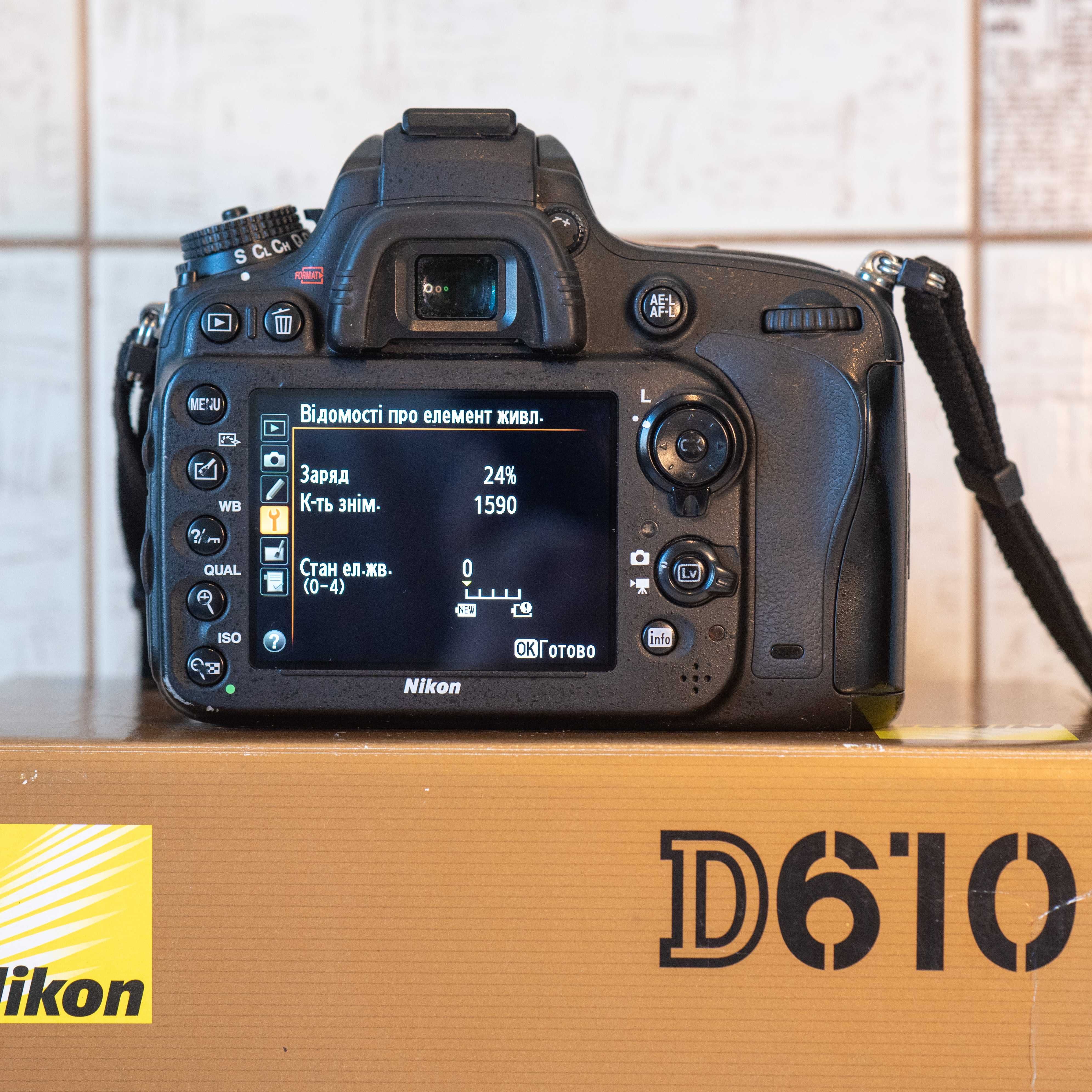 Nikon D610 FX повний кадр камера фотоапарат професійний