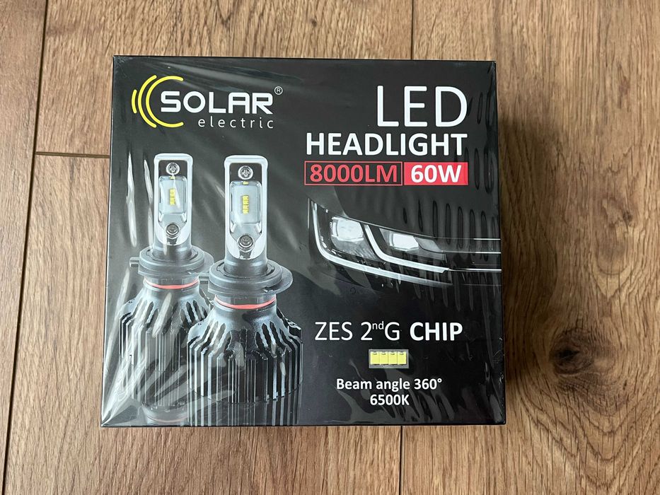 Автолампи Solar Electric LED H7 / 6500K / 60 Вт / Zes 2 Philips Chip