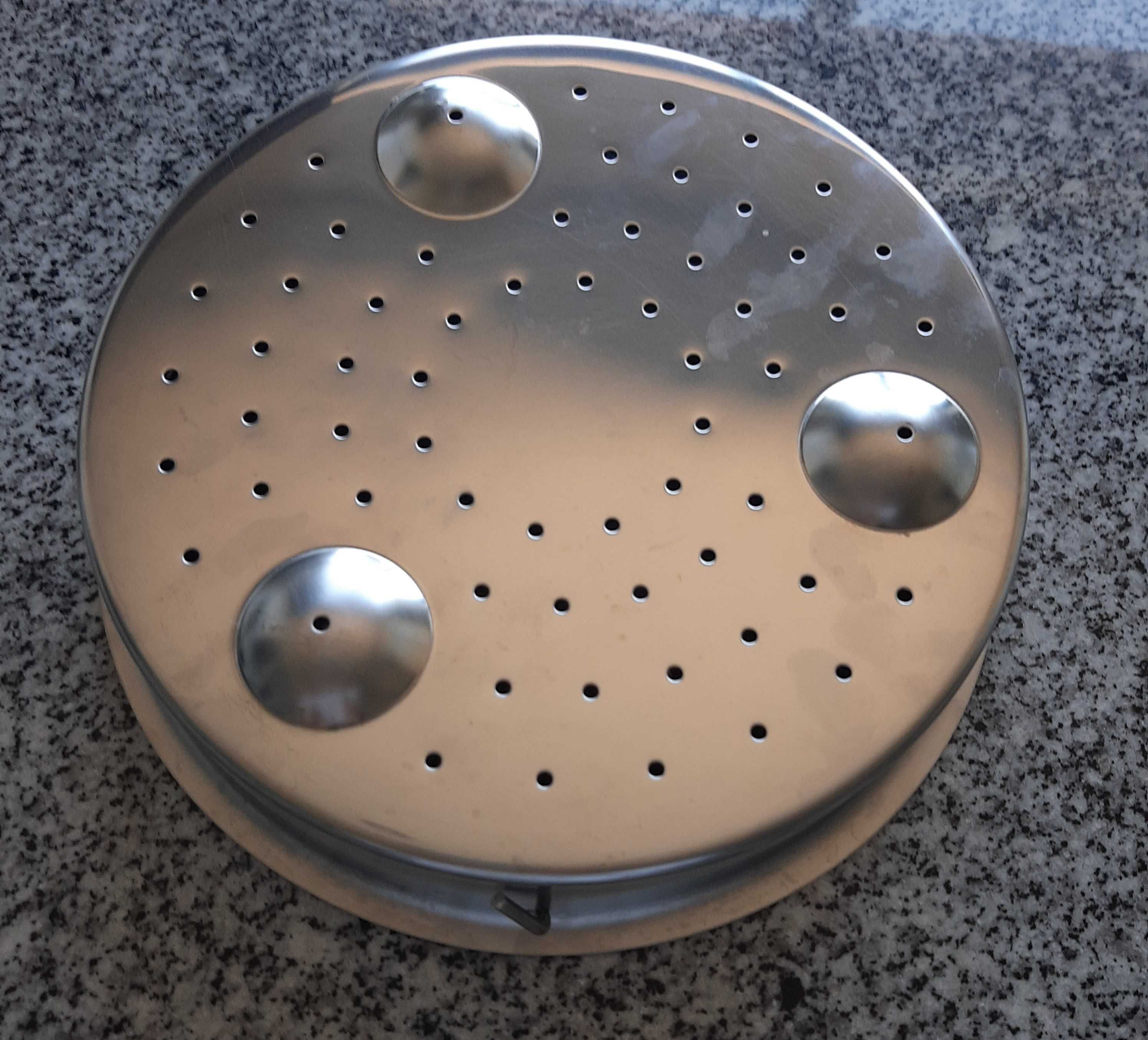 Cesto Inox para Cozer a Vapor 22cm