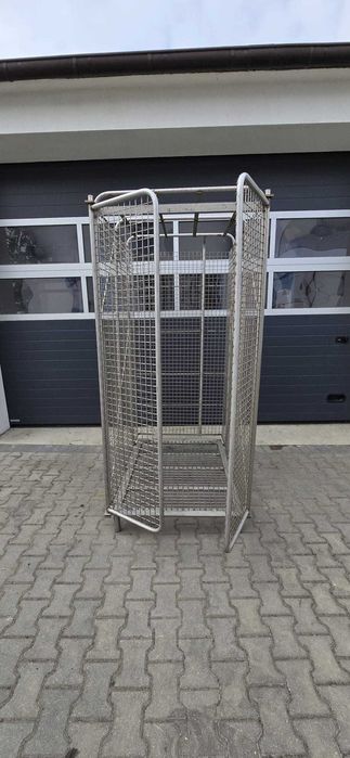 Kosz siatkowy gitterbox  kontener siatkowy klatka zamykany kosz