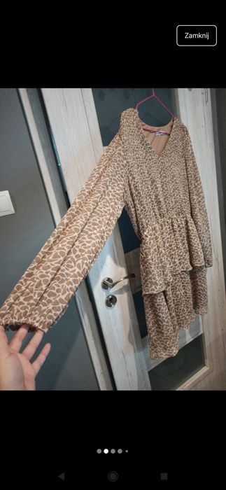 Sukienka w zwierzęcy print