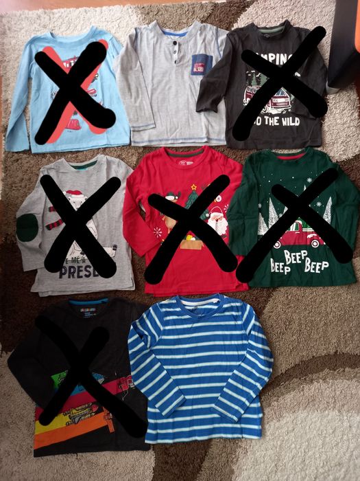 R 110 bluzki długi rękaw  paka zestaw 7 szt c&a dopodopo Reserved