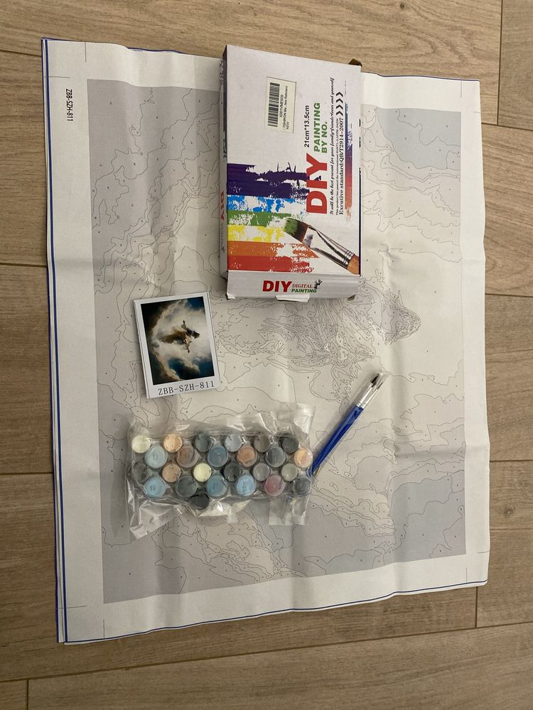 MALOWANIE PO NUMERACH to zestaw farb Duzy rozmiar