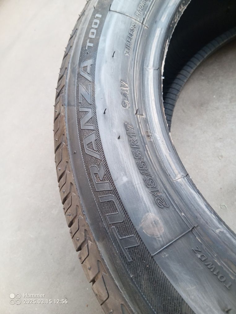 Opony letnie Bridgestone 215. 55 r18 r17 nowe