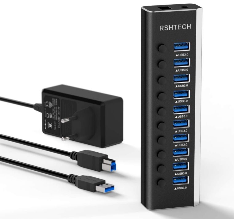 Rshtech RSH-A10 Usb Hub Aktiv 3.0 z zasilaczem POWYSTAWOWY