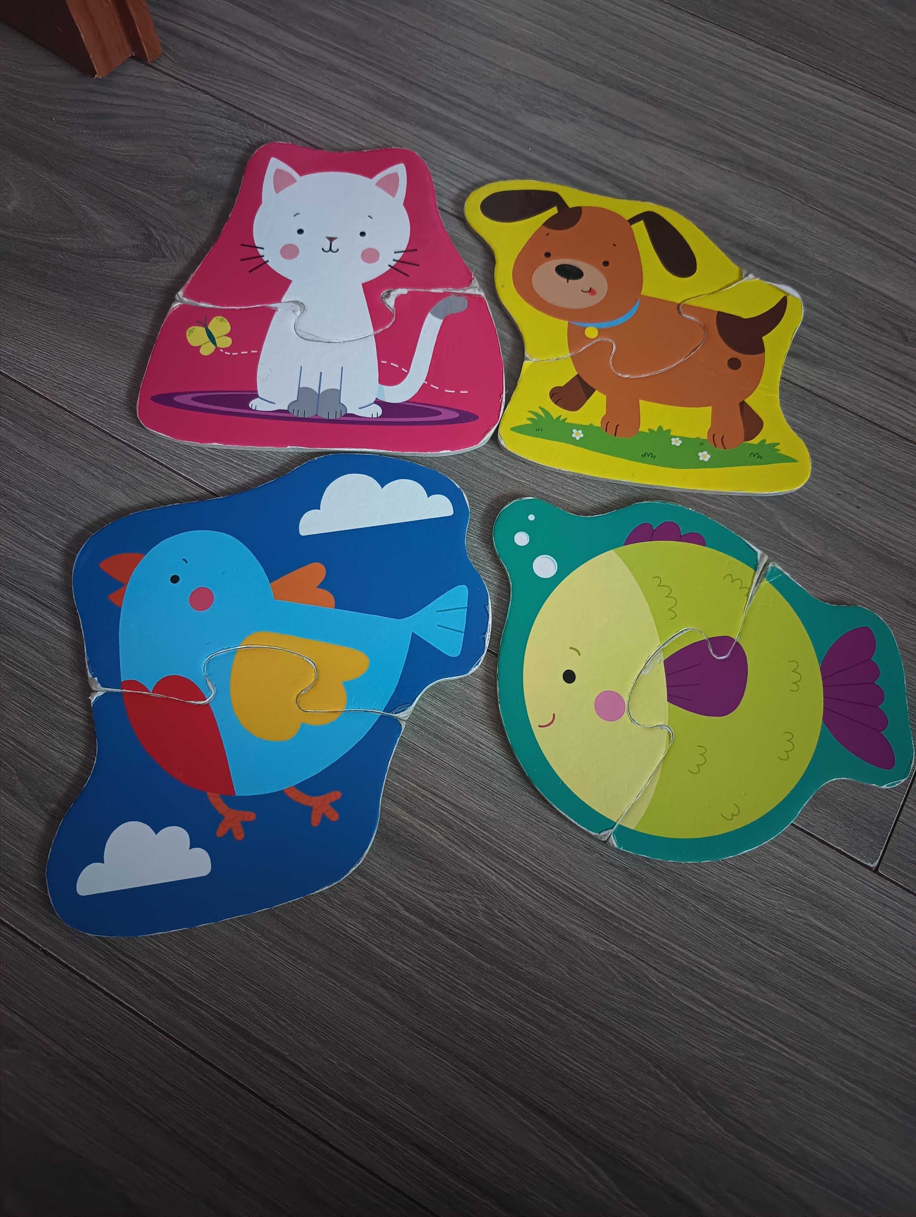 3 komplety puzzli dla 2 latka