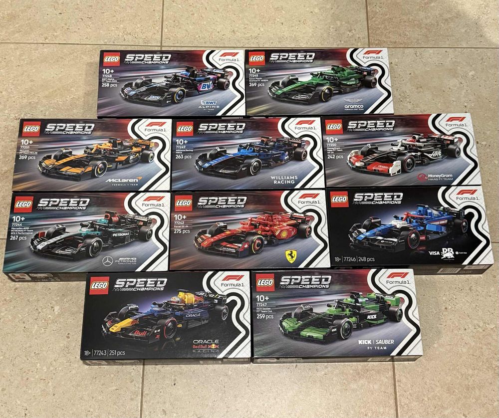 LEGO Speed Champions F1 klocki nowe formuła kolekcja 10 sztuk Rzeszów