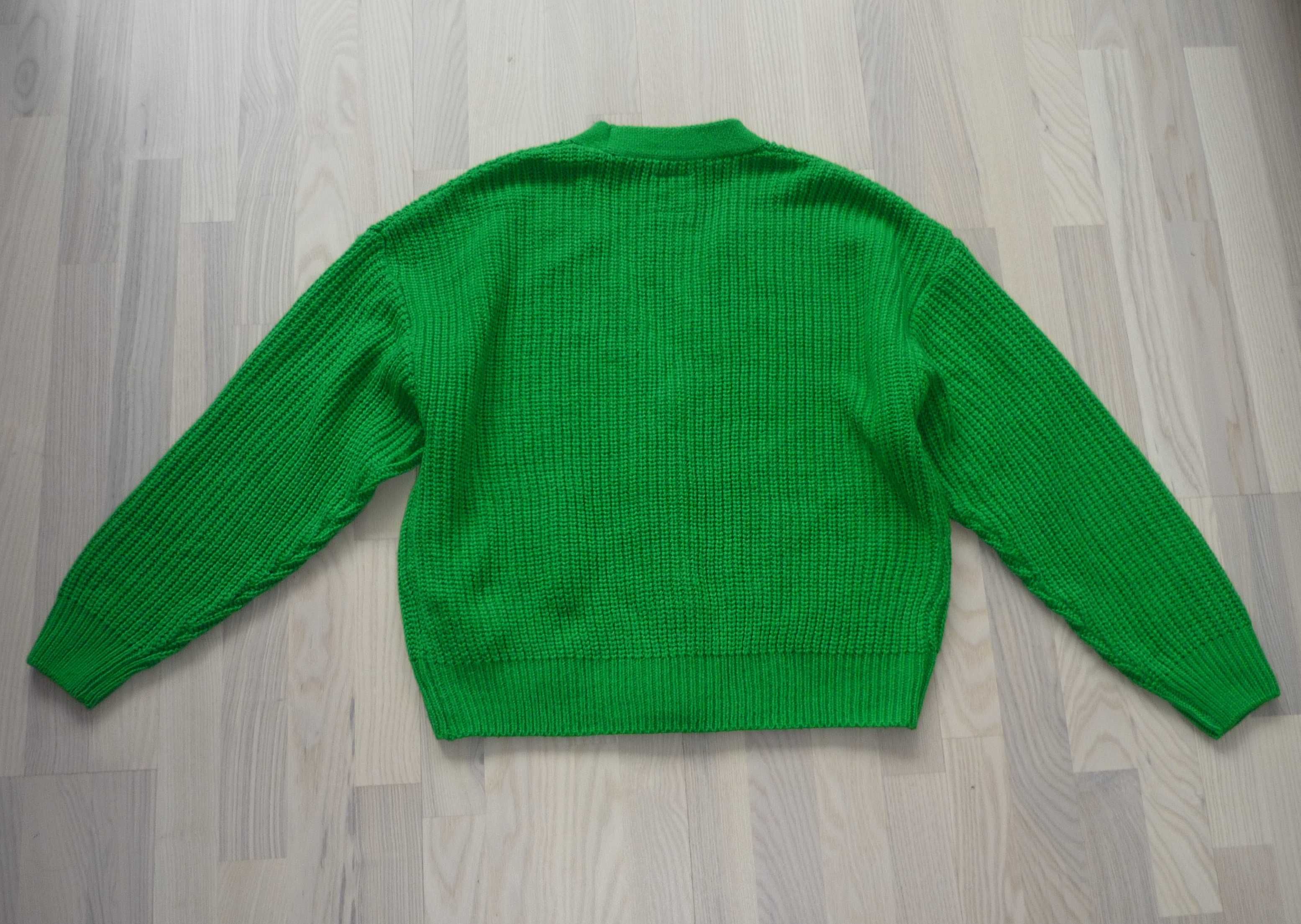 Zielony sweter rozpinany Sinsay roz. XS