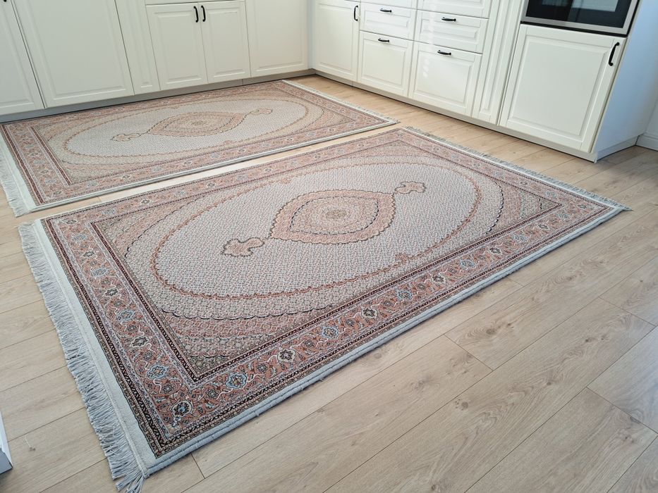 Komplet iranskich ręcznie tkanych wełnainych dywanów Tabriz Mahi Raj70