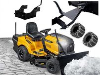 Traktorek z pługiem Cub Cadet LT3 PR105 odśnieżarka zestaw zimowy pług