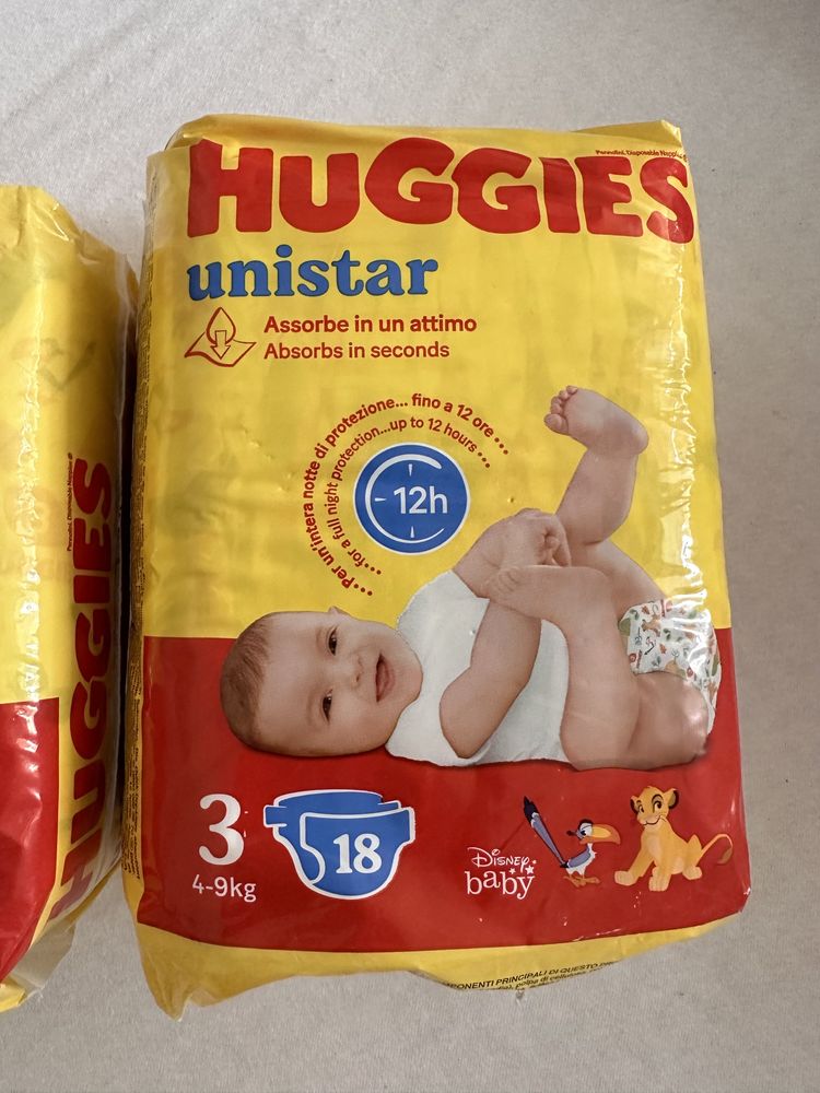 Підгузки Huggis unistar midi 3 (4-9кг)
