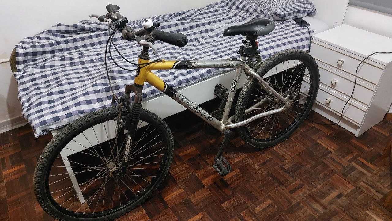 Bicicleta para adolescente com acessórios, quadro alumínio. (ou peças)