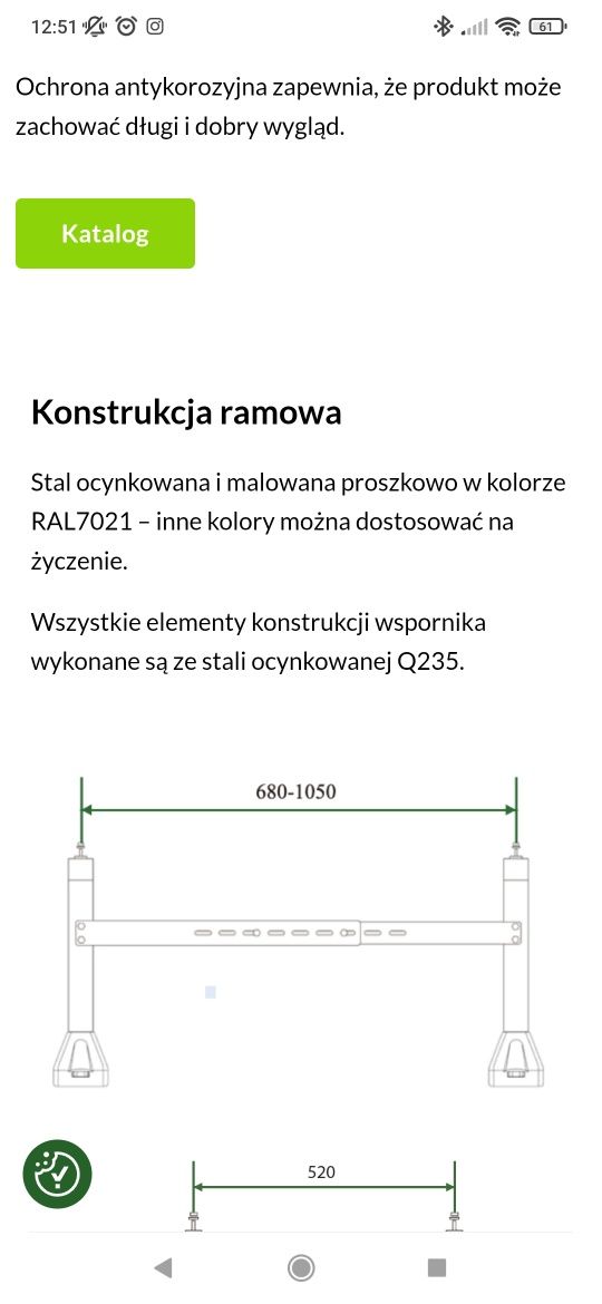 Biały stojak pod pompę ciepła, klimatyzację Entalpia Europe HP-A