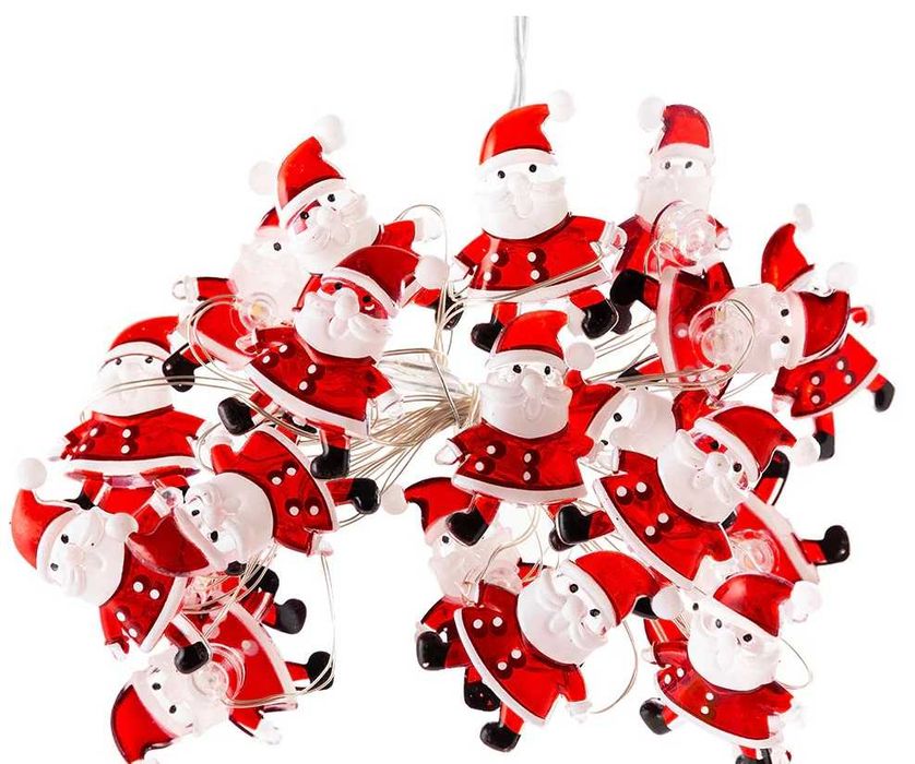 Guirlanda Pai Natal LED para interior 4,5m (NATAL)