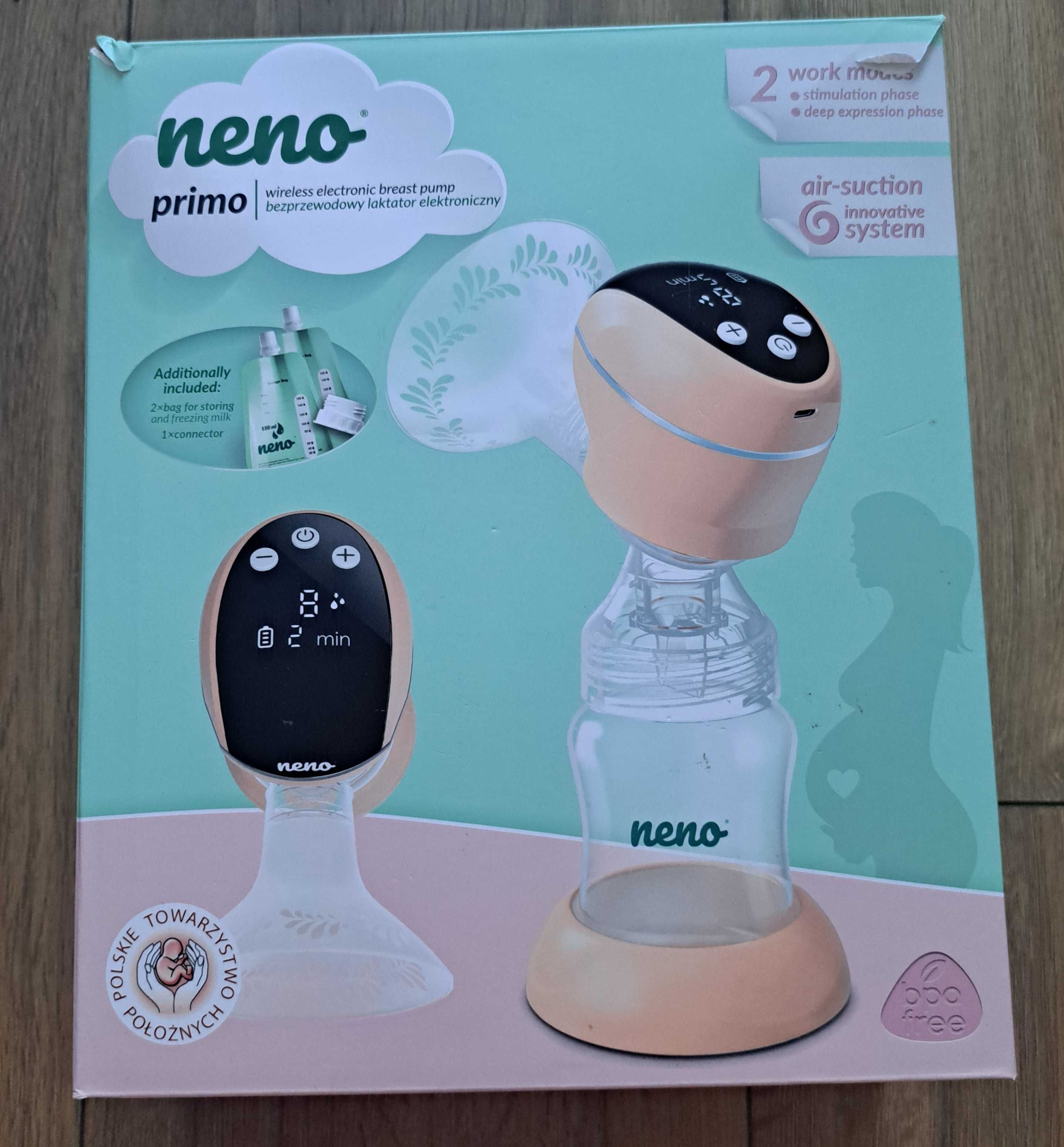 Laktator elektryczny Neno Primo dwufazowy bezprzewodowy