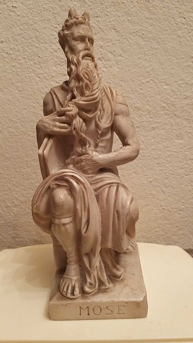 estatueta Moisés muito antiga e pesada