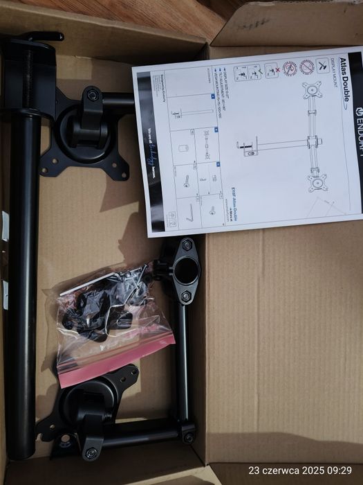 Hak do podwieszenia monitora Endorfy Atlas Duble podwójny