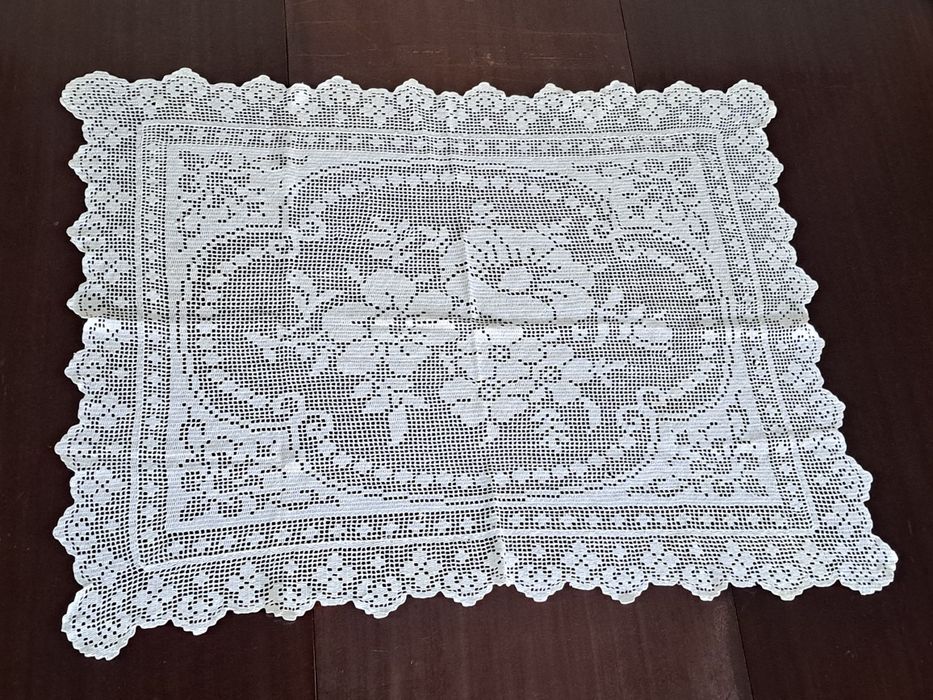 Renda de croché, feito à mão