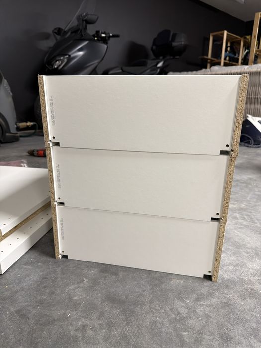 Szuflada szuflady pax komplement 57x43x15 biale przeszklone