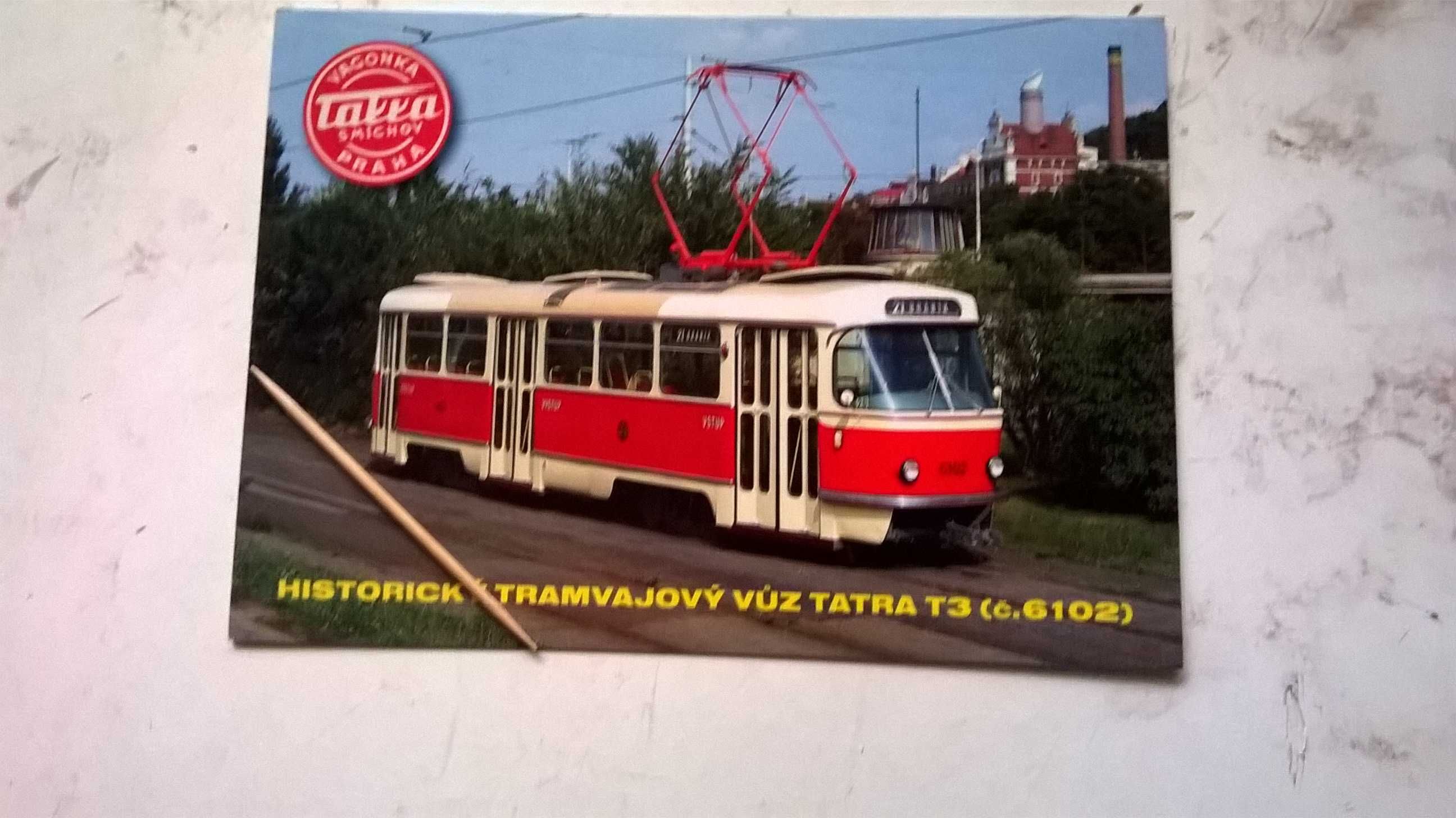 PRAGA - praskie tramwaje - pocztówki (widokówki) - 6szt.