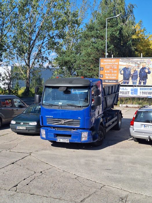 Volvo FL240 hakowiec wywrotka Stan BDB 120tys + kontenery