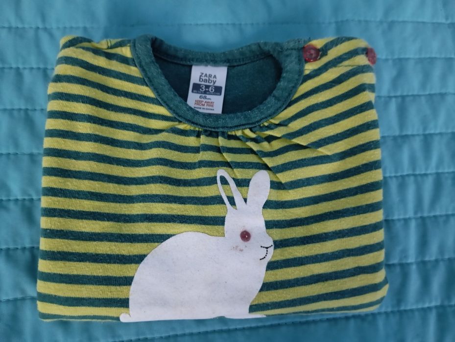 T-shirt manga comprida Zara