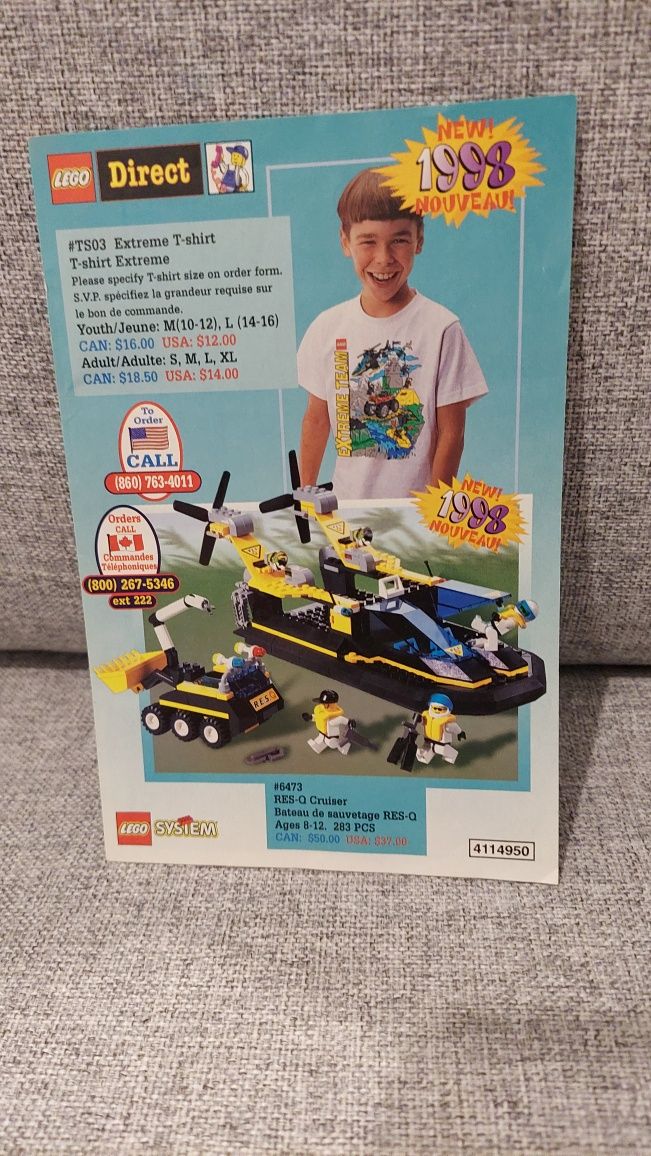 Ulotka LEGO 1998