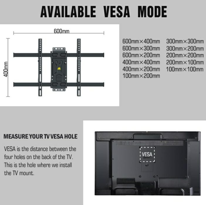 !! Uchwyt stojak wieszak do telewizora 32-75" 80 cm 45 kg Extra Strong