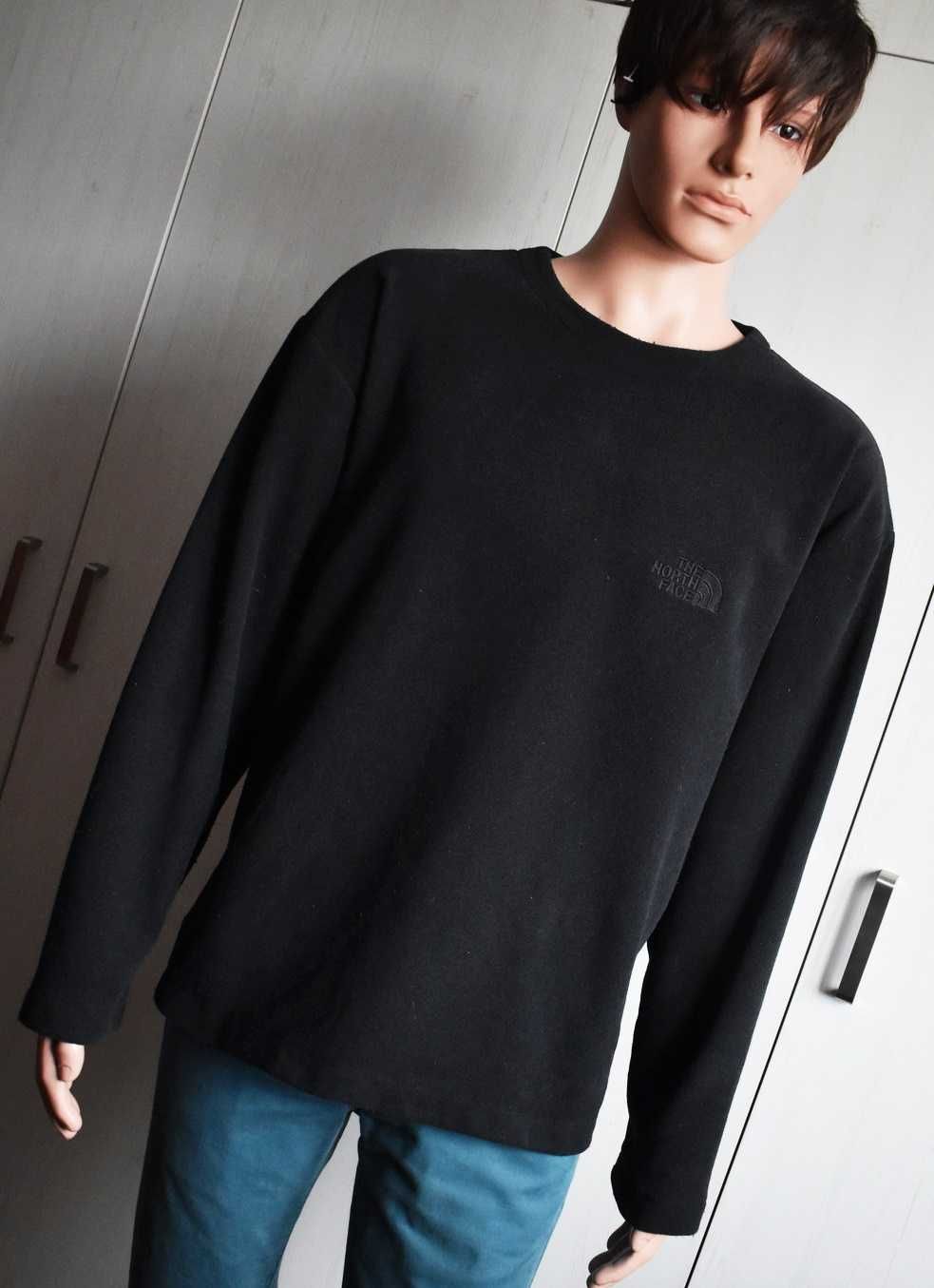 Bluza L XL prosta czarna sweatshirt The North Face męska sportowa