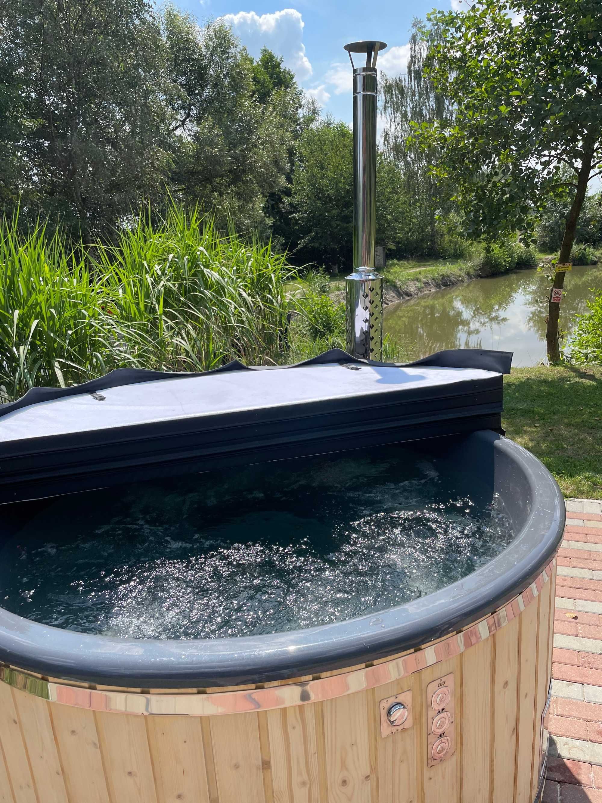 Domek dom drewniany kawalerskie panieńskie  jacuzzi balia przyroda