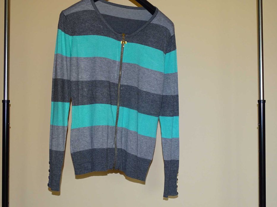 Śliczny sweterek rozsuwany Firmy Kinga xxl/xxxl