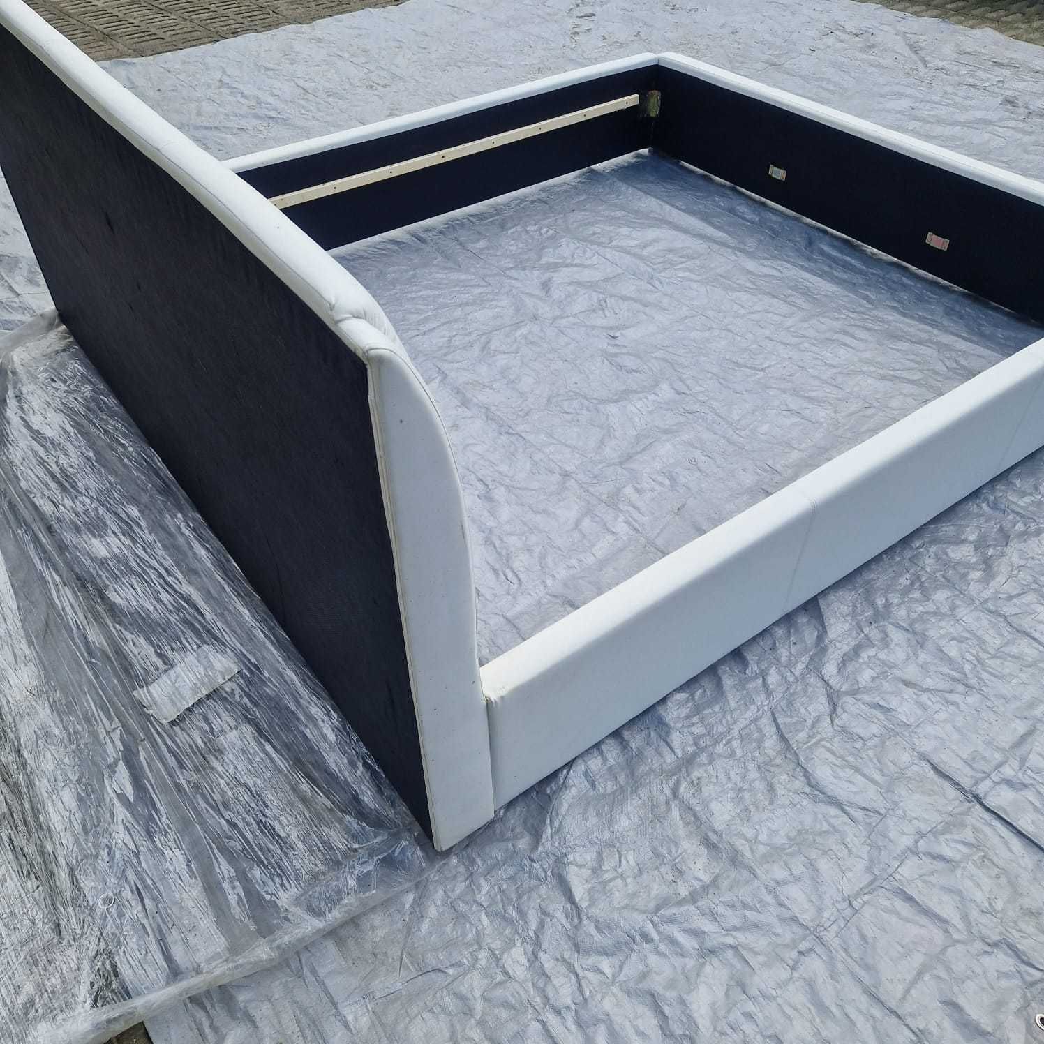 Łóżko 180 do sypialni sypialniane białe pod materac 180x200 OPIS