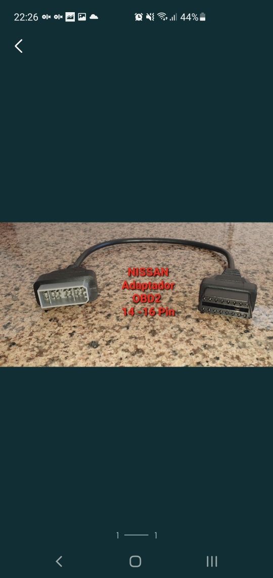 NISSAN OBD IBD2 adaptador 14 - 16 pinos cabo Diagnostico scanner