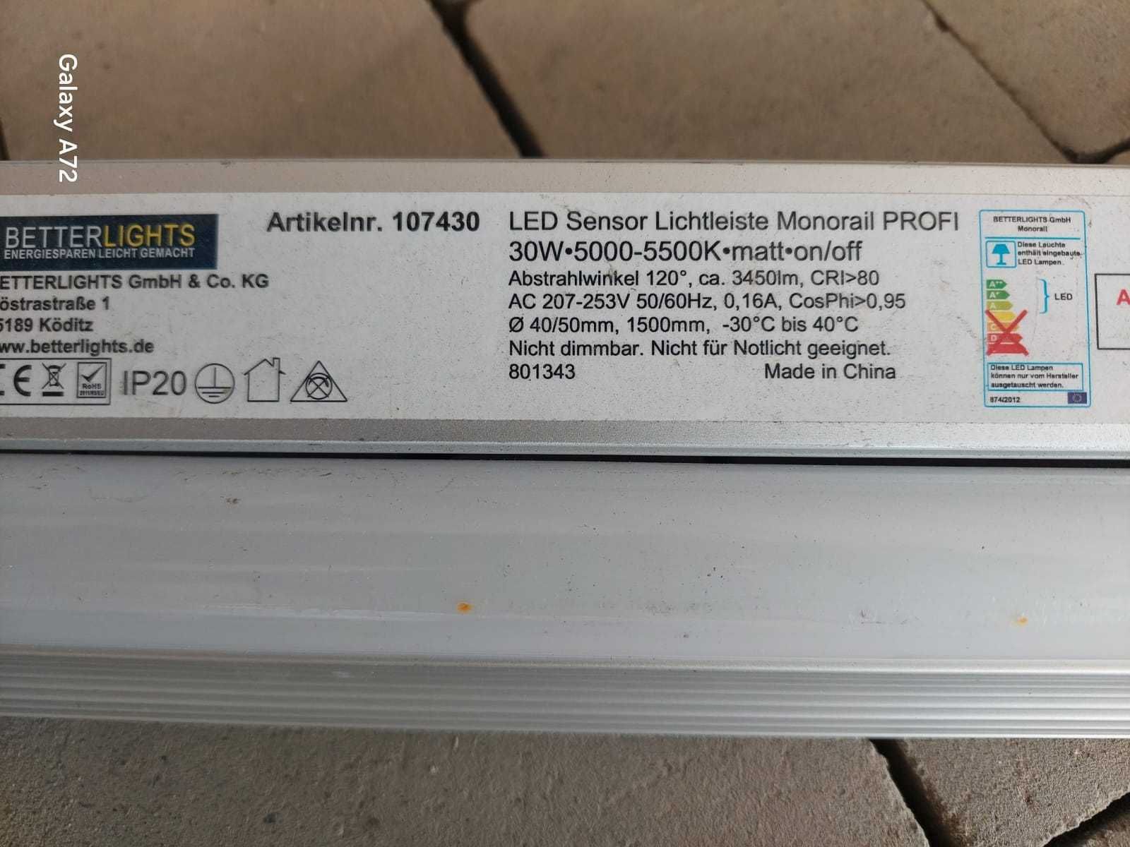 Lampy ledowe listwy podwieszane magazynowe BetterLights Energiesparen