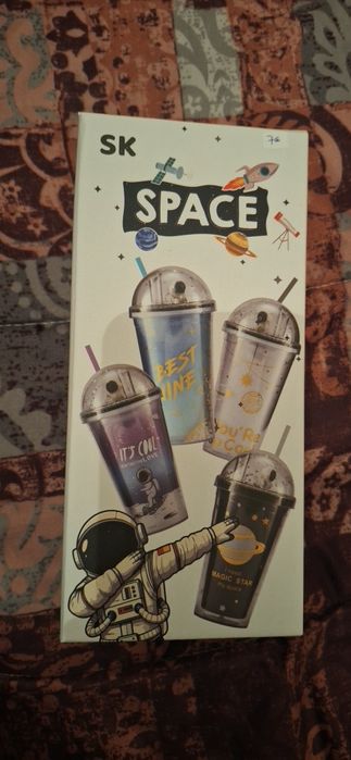 Copo SK Estilo Milkshake Espacial
