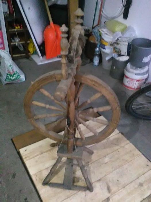 Kołowrotek drewniany