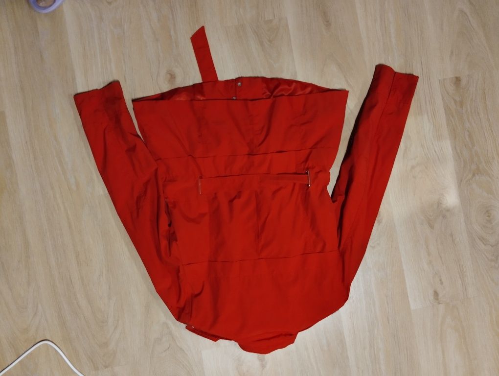 Czerwona kurtka przejściowa Zara Basic XL