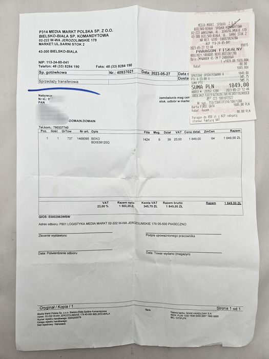 Zmywarka BEKO b300 BDIS38120Q AquaIntense Quick&Shine LedSpot 45cm