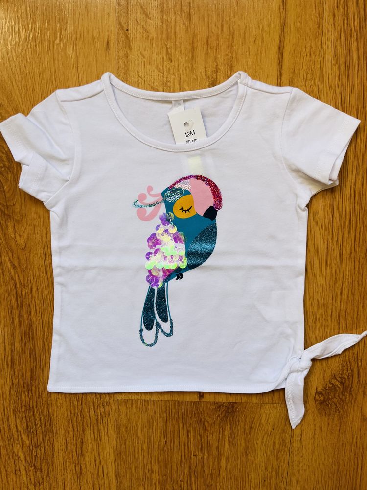 Koszulka t-shirt z papugą Idexe