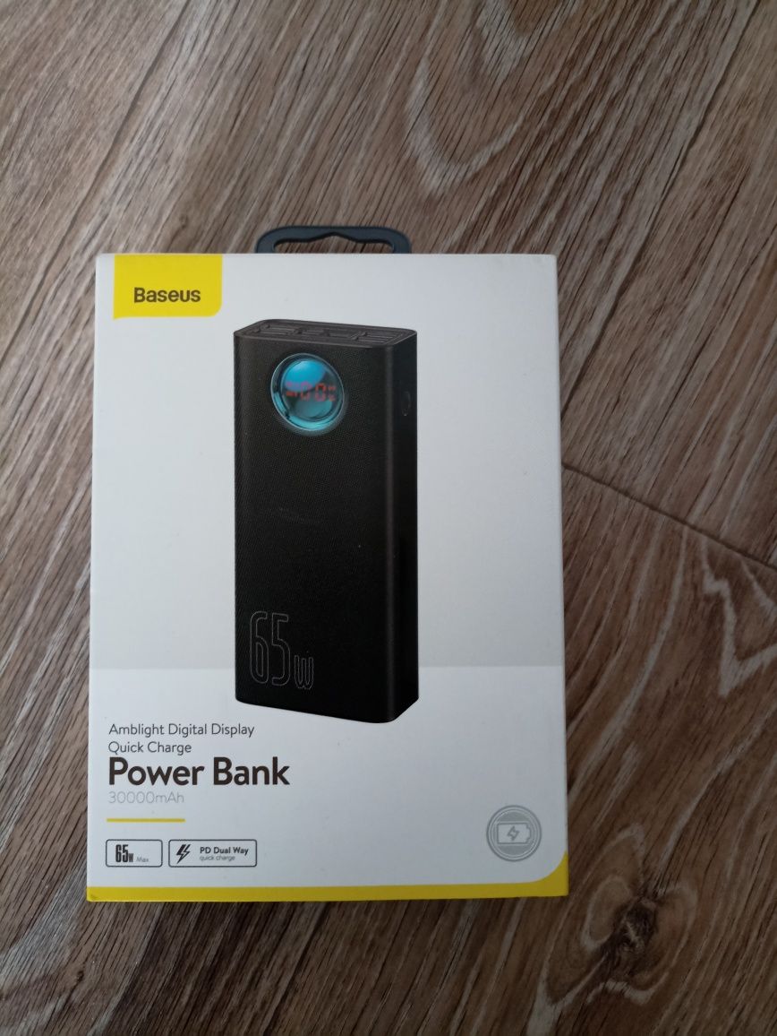 Батарея універсальна Baseus Amblight 30000mAh 65W новий запечатаний