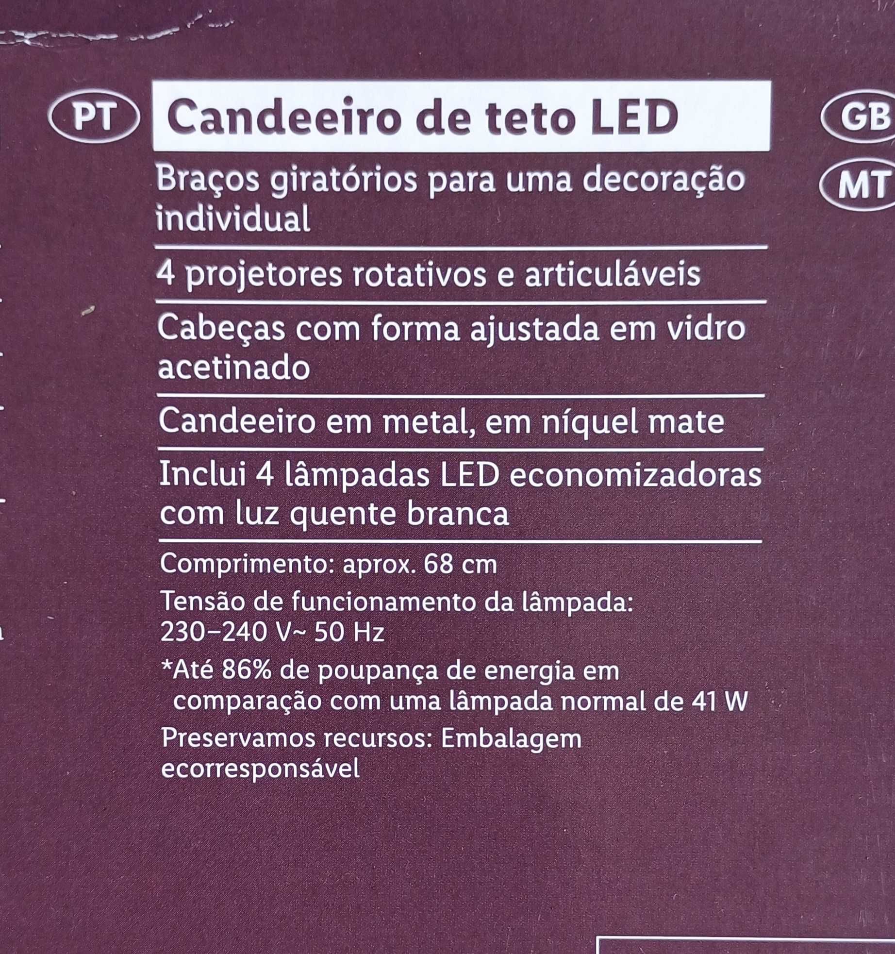 Candeeiro de tecto Livarno