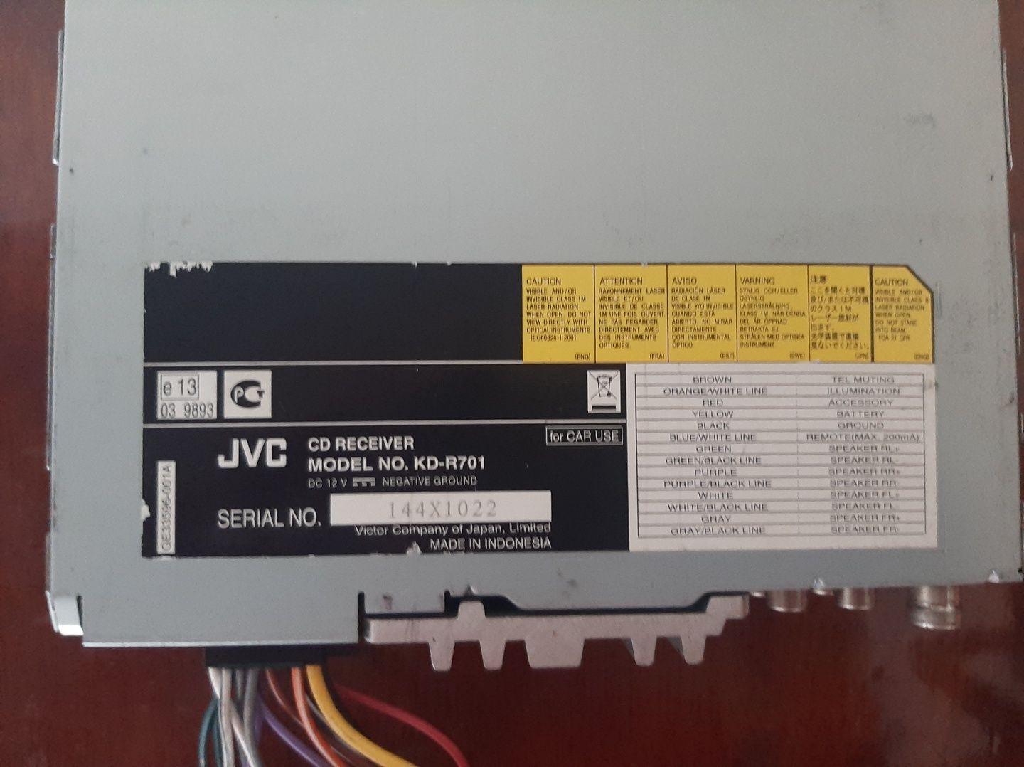 Автомагнитола JVC KD-R701