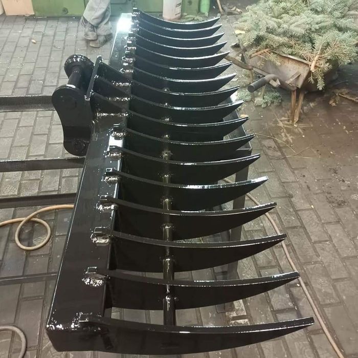 Łyżka grabiąca grabie minikoparka koparka