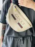 Nerka Gucci Belt Bag duża biała torebka